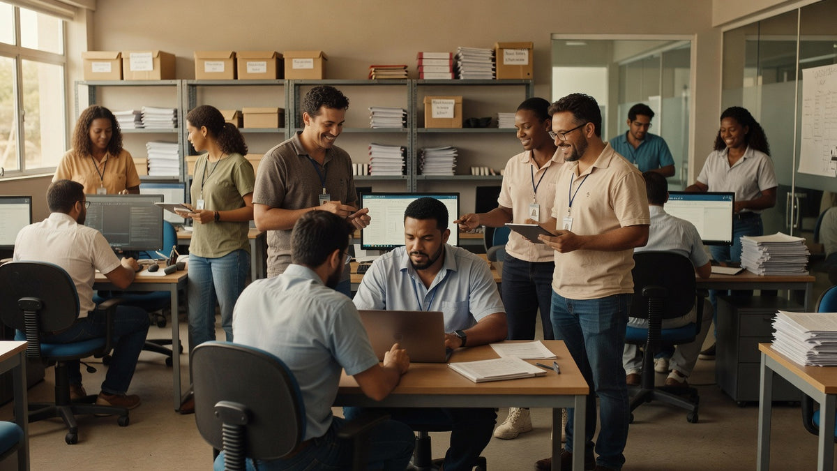 Ambiente de polo de tecnologia em Campinas com profissionais de TI