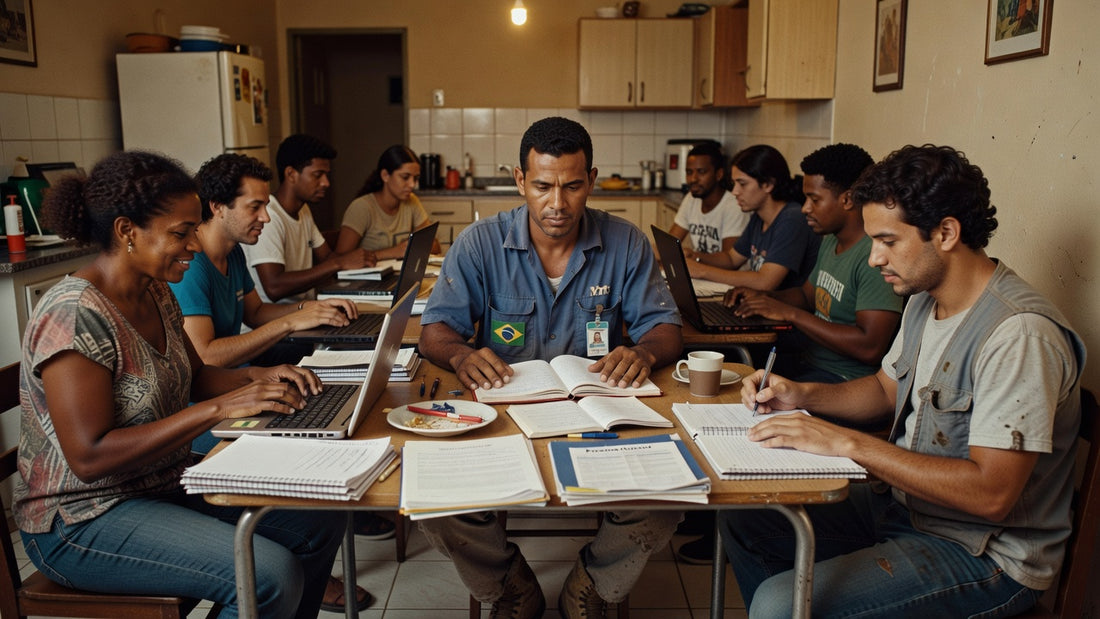 Estudantes adultos na EJA em ambiente acolhedor